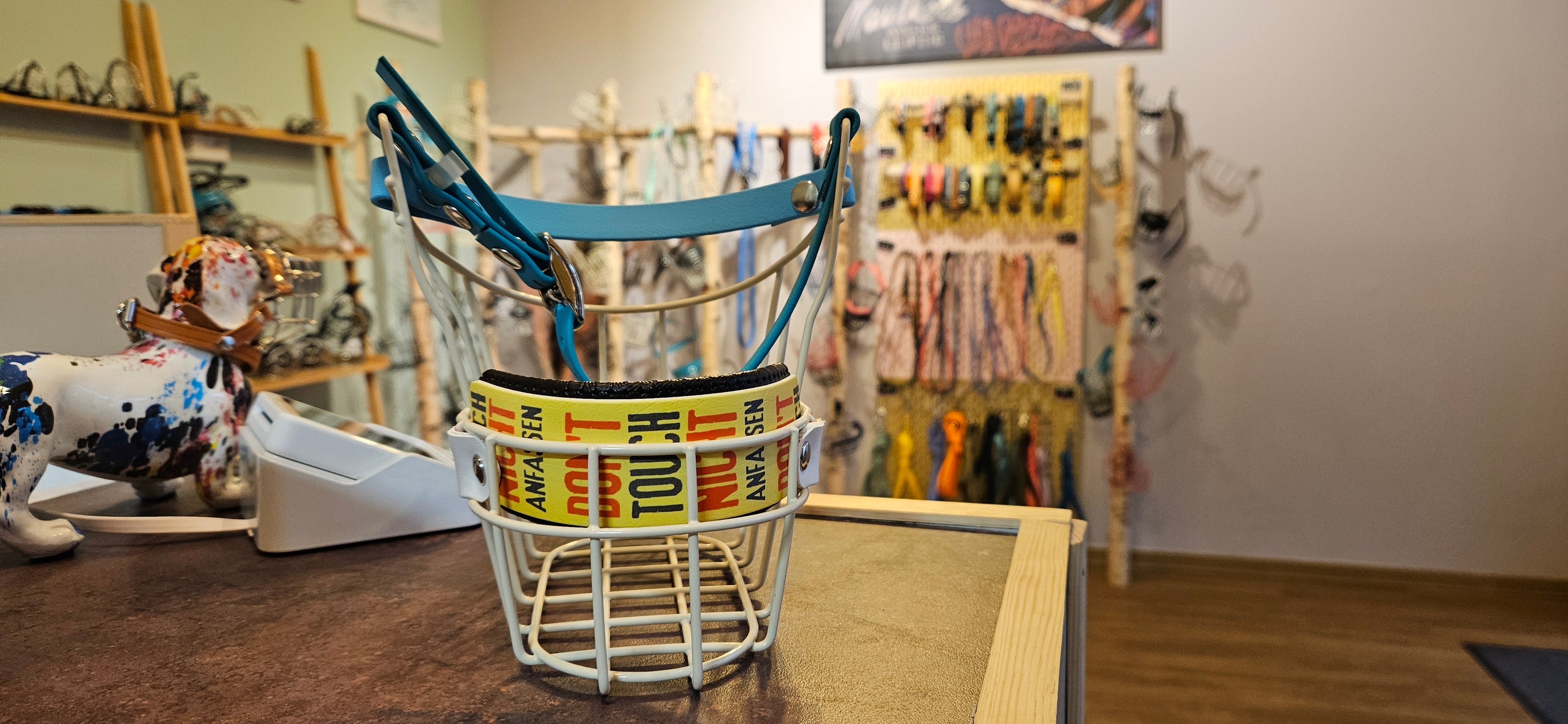 Nackenriemen (rechts und links mit Dornschnalle)